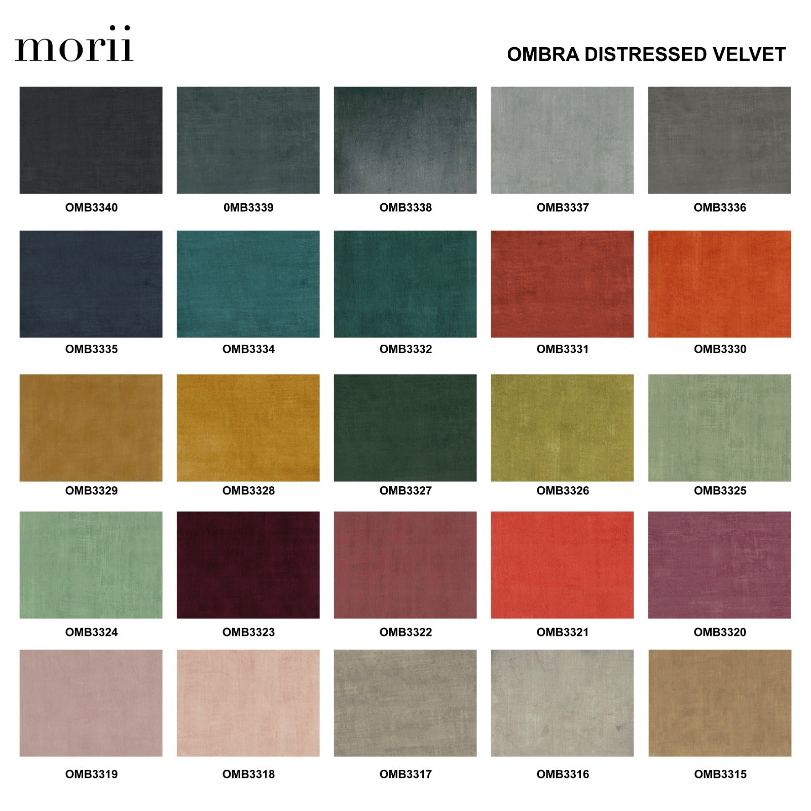 The Morii Fabric Swatches